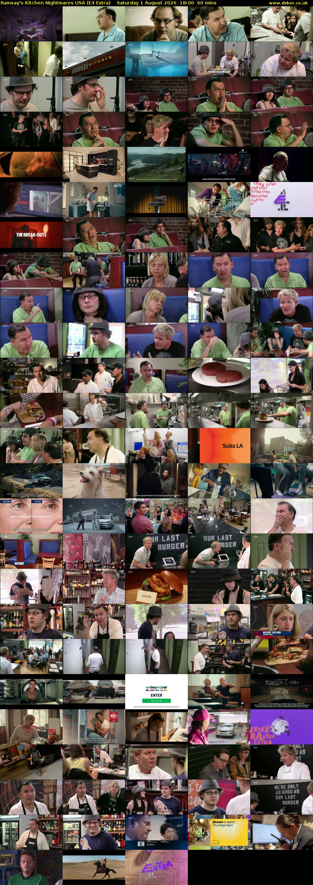 Ramsay's Kitchen Nightmares USA (E4 Extra) Saturday 1 August 2026 18:00 - 19:00