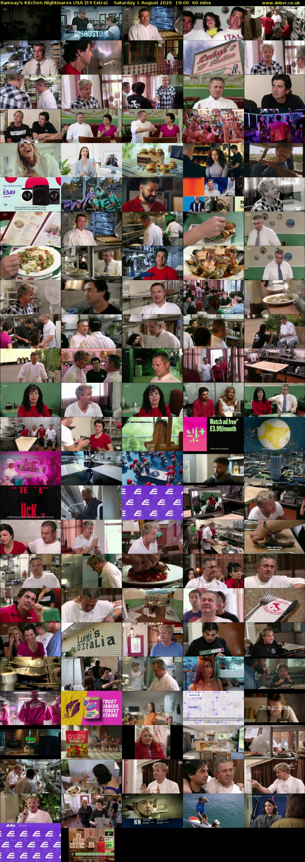 Ramsay's Kitchen Nightmares USA (E4 Extra) Saturday 1 August 2026 19:00 - 20:00