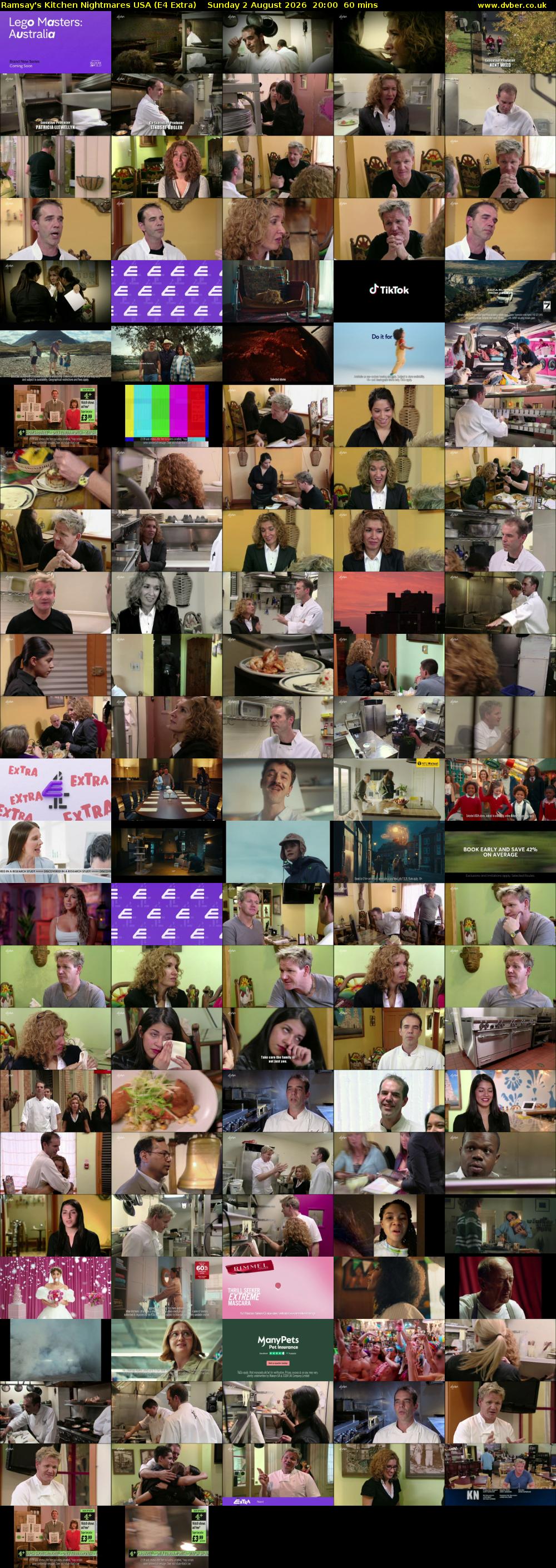 Ramsay's Kitchen Nightmares USA (E4 Extra) Sunday 2 August 2026 20:00 - 21:00