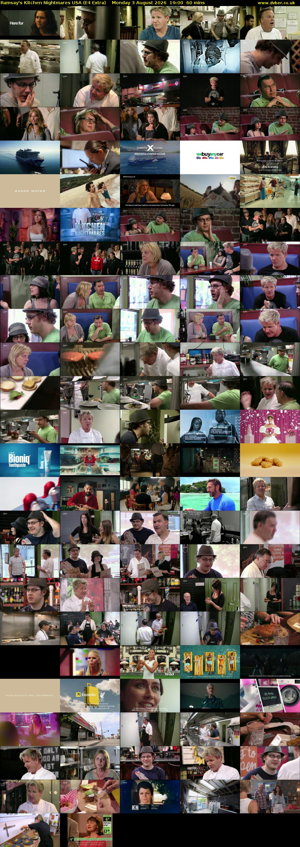 Ramsay's Kitchen Nightmares USA (E4 Extra) Monday 3 August 2026 19:00 - 20:00