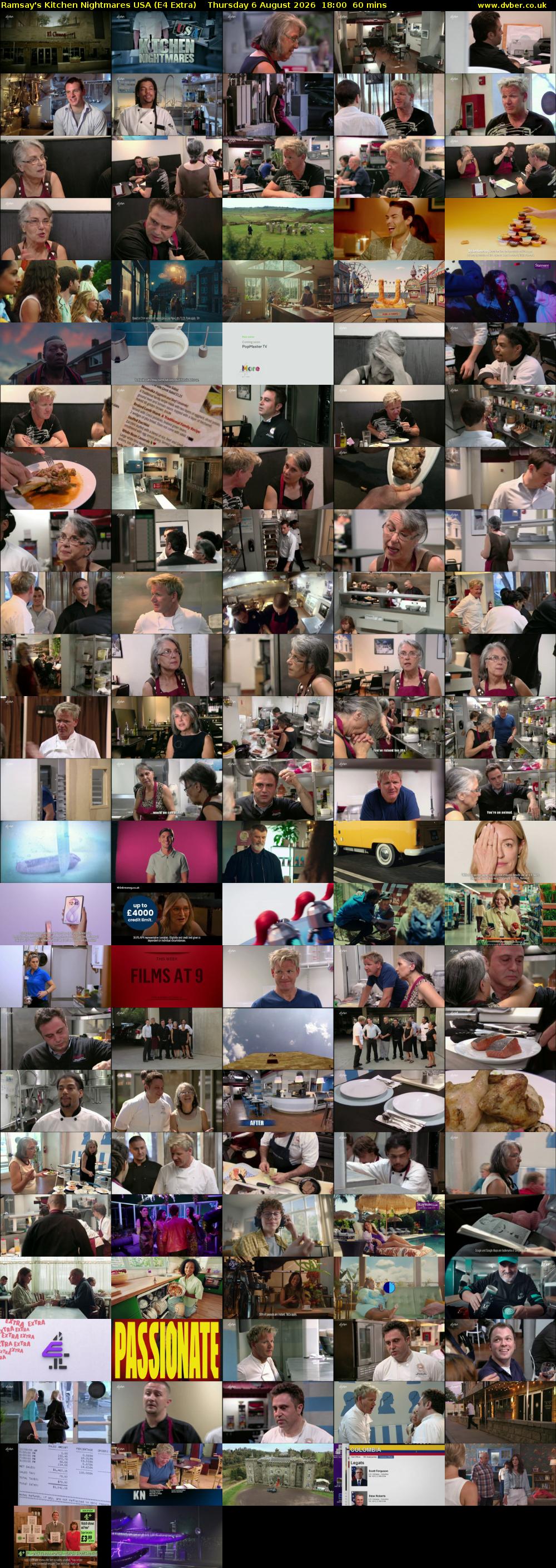Ramsay's Kitchen Nightmares USA (E4 Extra) Thursday 6 August 2026 18:00 - 19:00