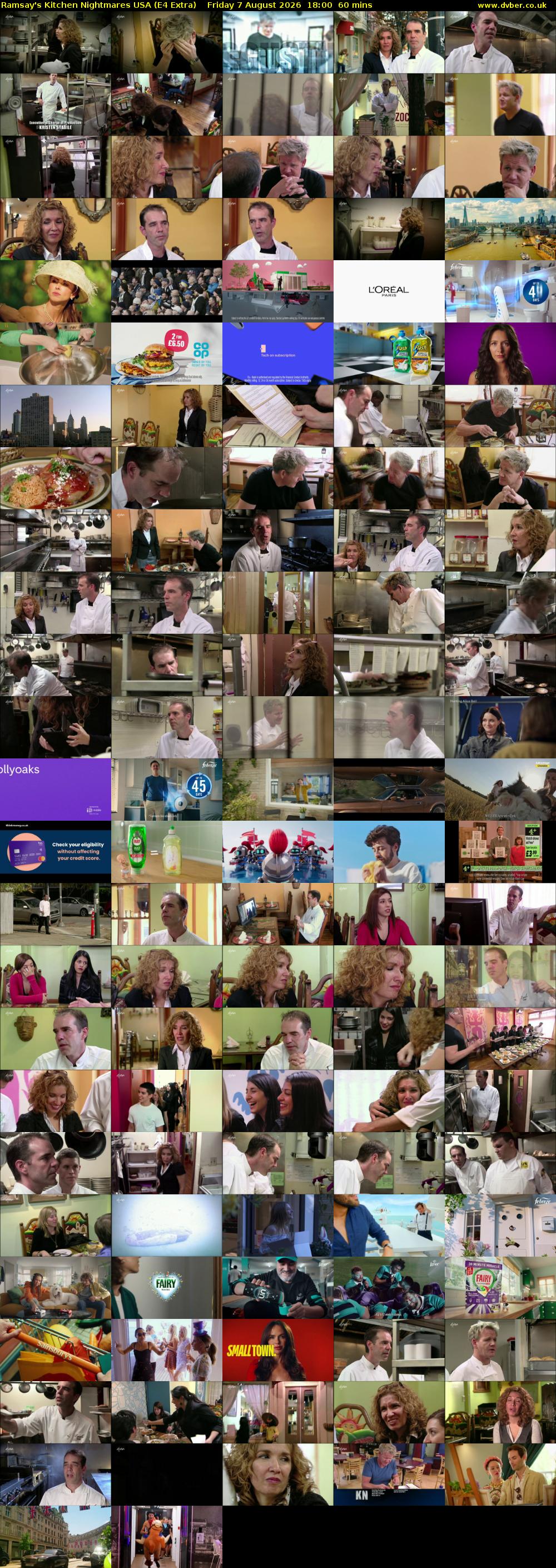 Ramsay's Kitchen Nightmares USA (E4 Extra) Friday 7 August 2026 18:00 - 19:00