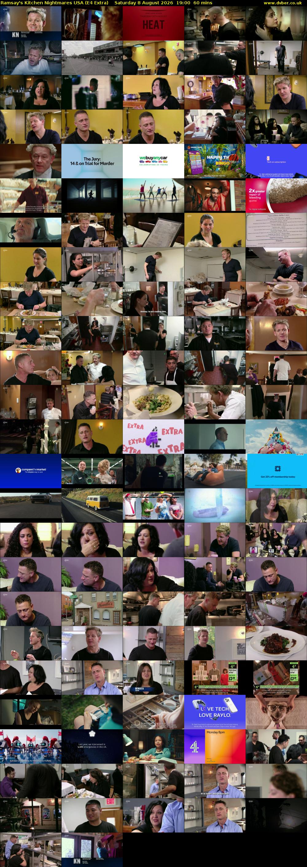 Ramsay's Kitchen Nightmares USA (E4 Extra) Saturday 8 August 2026 19:00 - 20:00