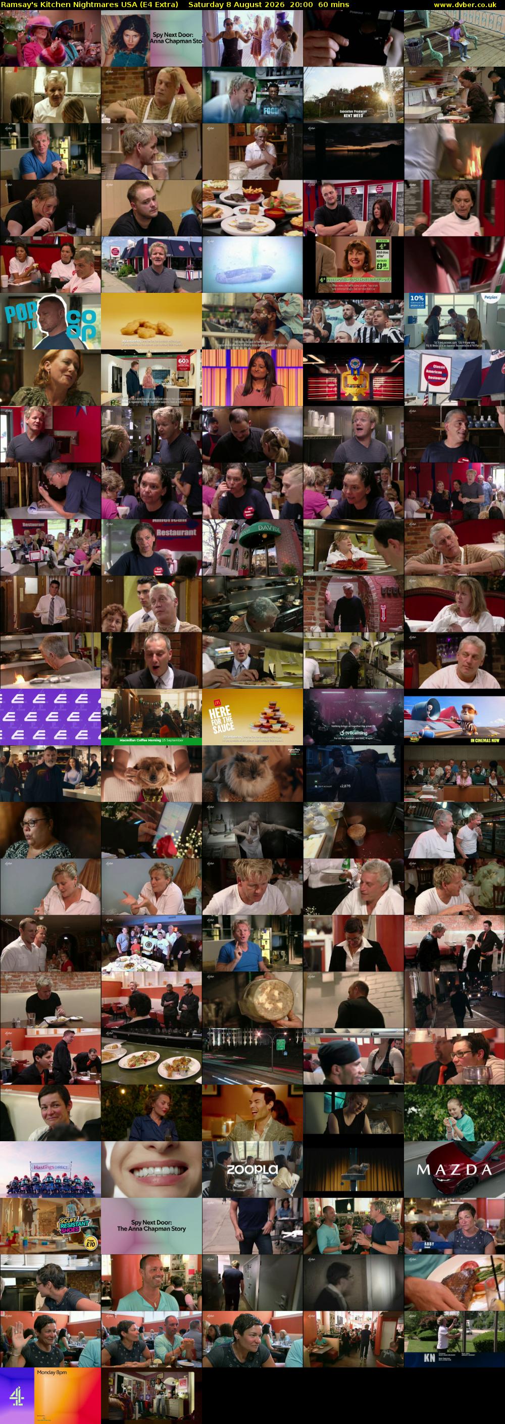 Ramsay's Kitchen Nightmares USA (E4 Extra) Saturday 8 August 2026 20:00 - 21:00