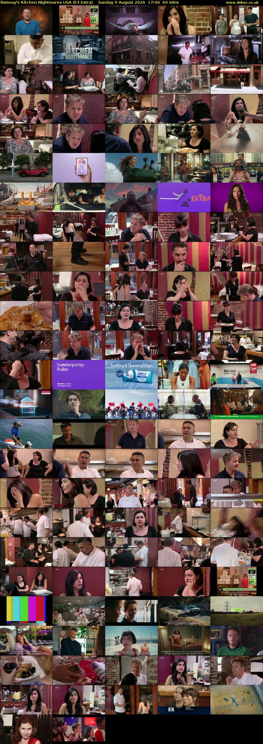 Ramsay's Kitchen Nightmares USA (E4 Extra) Sunday 9 August 2026 17:00 - 18:00