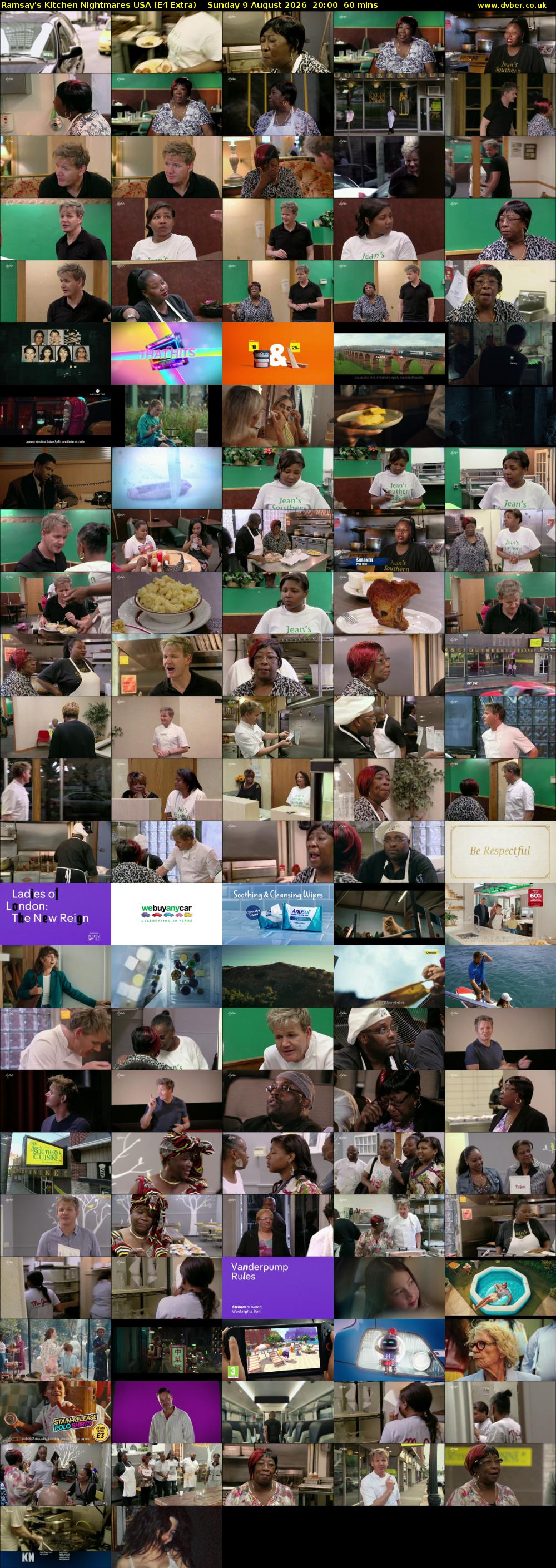 Ramsay's Kitchen Nightmares USA (E4 Extra) Sunday 9 August 2026 20:00 - 21:00