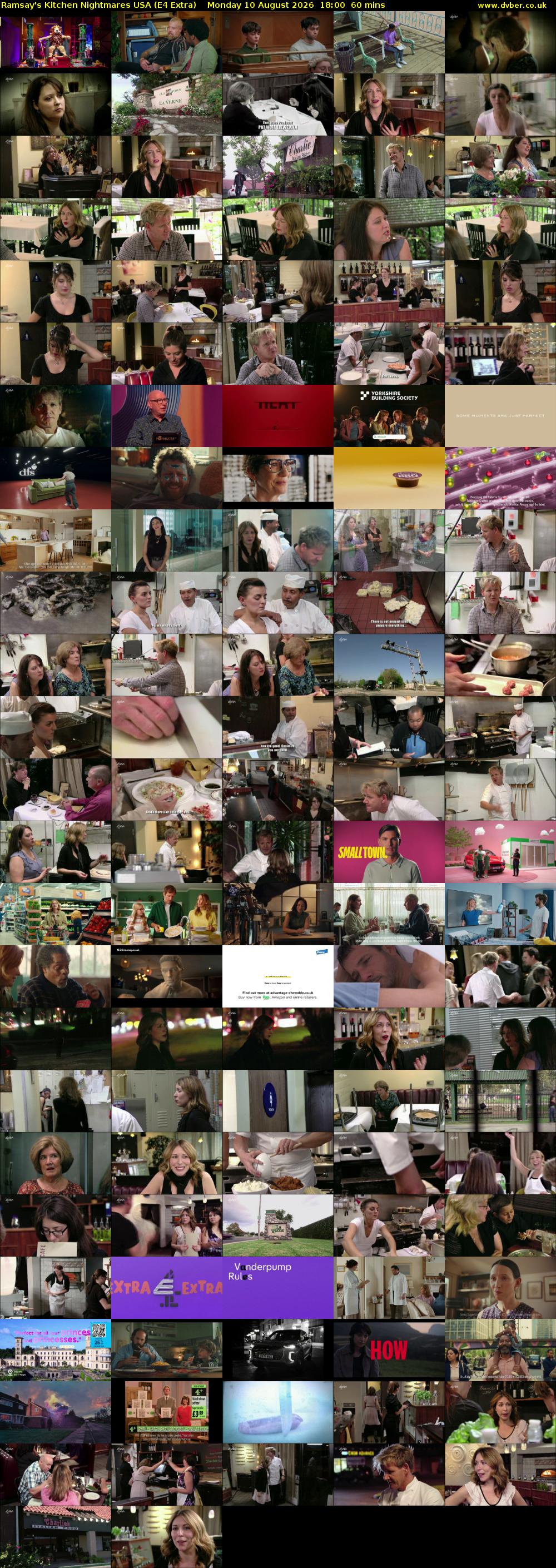 Ramsay's Kitchen Nightmares USA (E4 Extra) Monday 10 August 2026 18:00 - 19:00