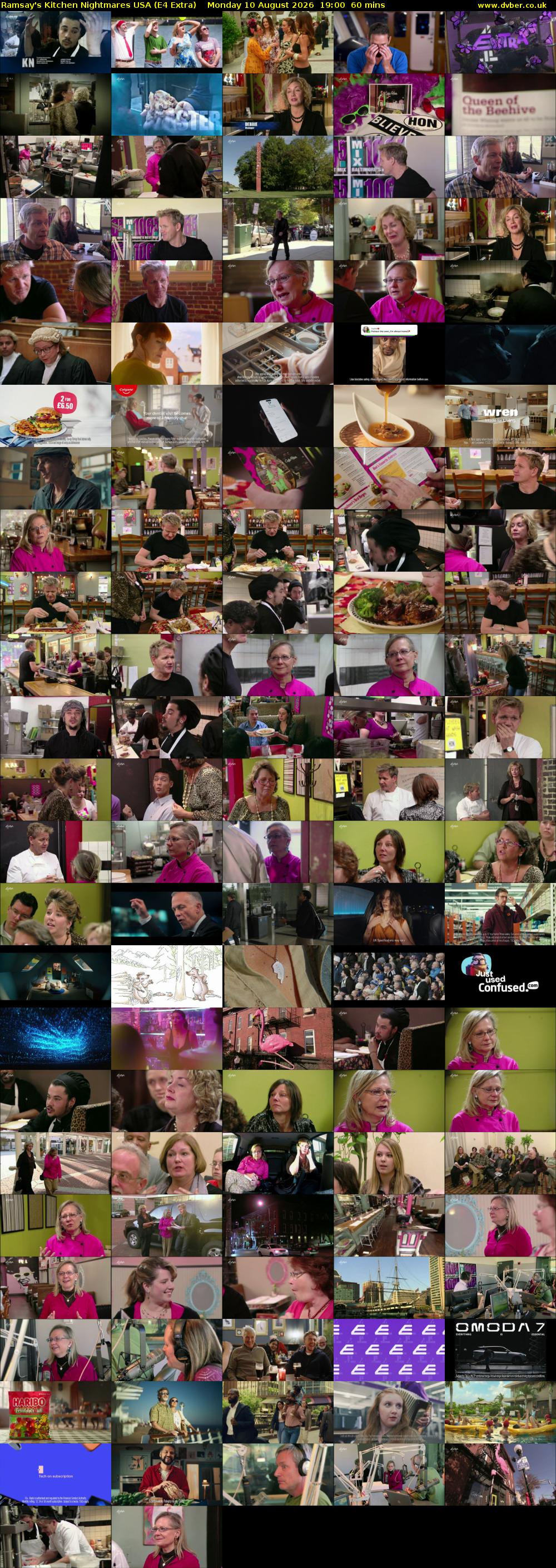 Ramsay's Kitchen Nightmares USA (E4 Extra) Monday 10 August 2026 19:00 - 20:00