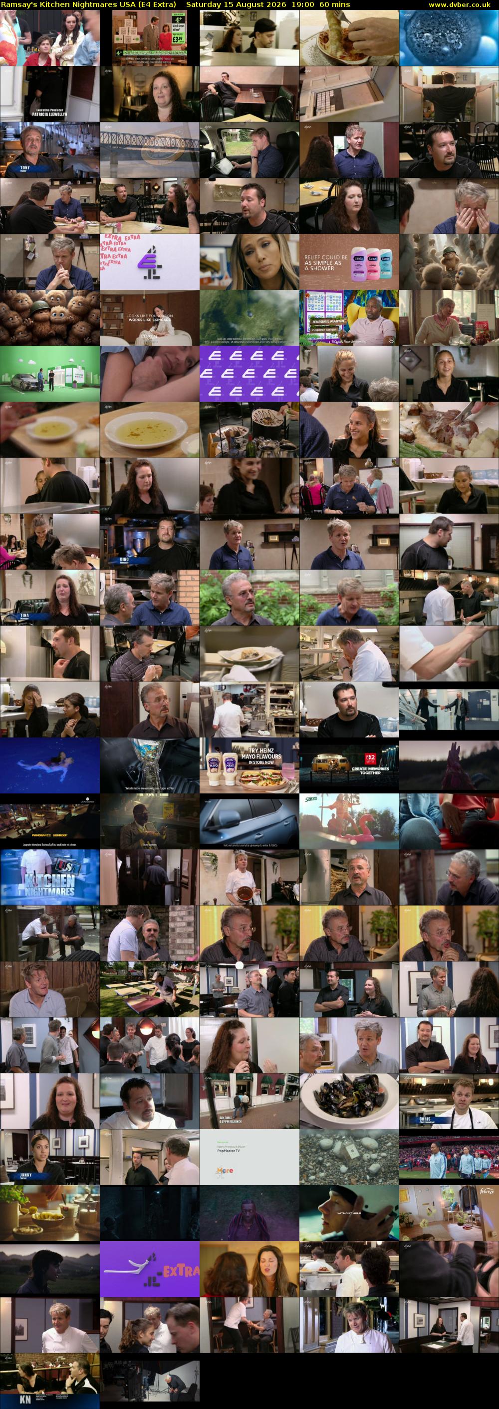 Ramsay's Kitchen Nightmares USA (E4 Extra) Saturday 15 August 2026 19:00 - 20:00