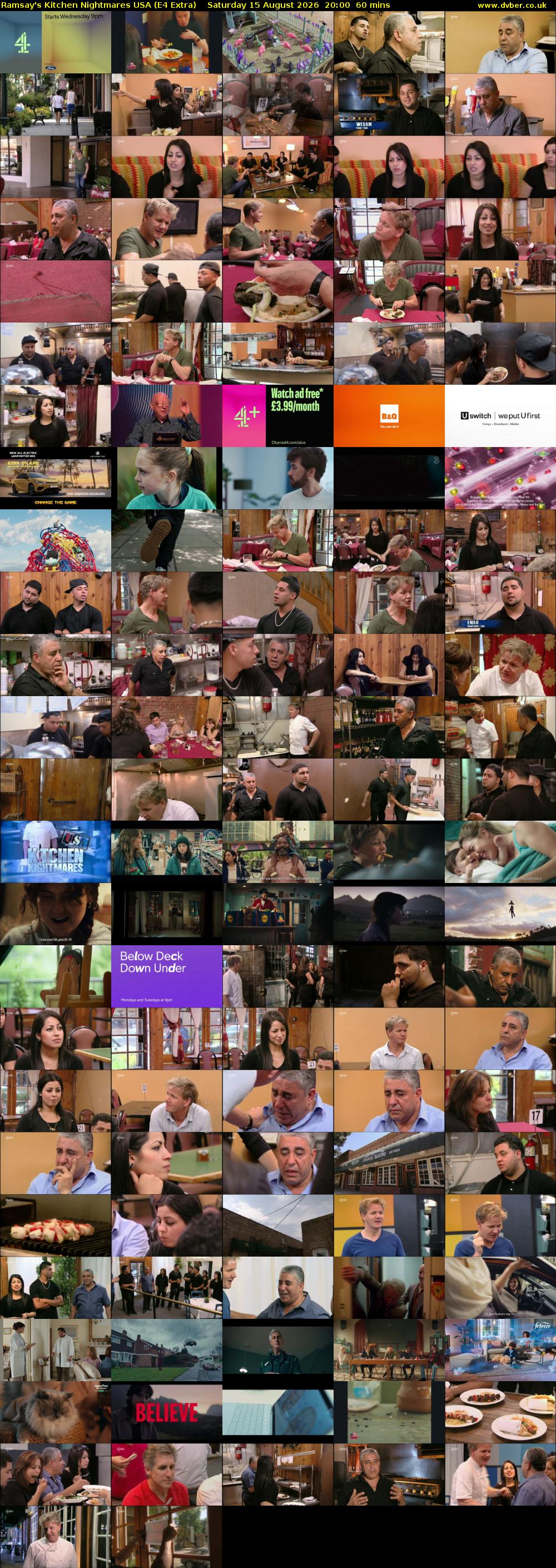 Ramsay's Kitchen Nightmares USA (E4 Extra) Saturday 15 August 2026 20:00 - 21:00
