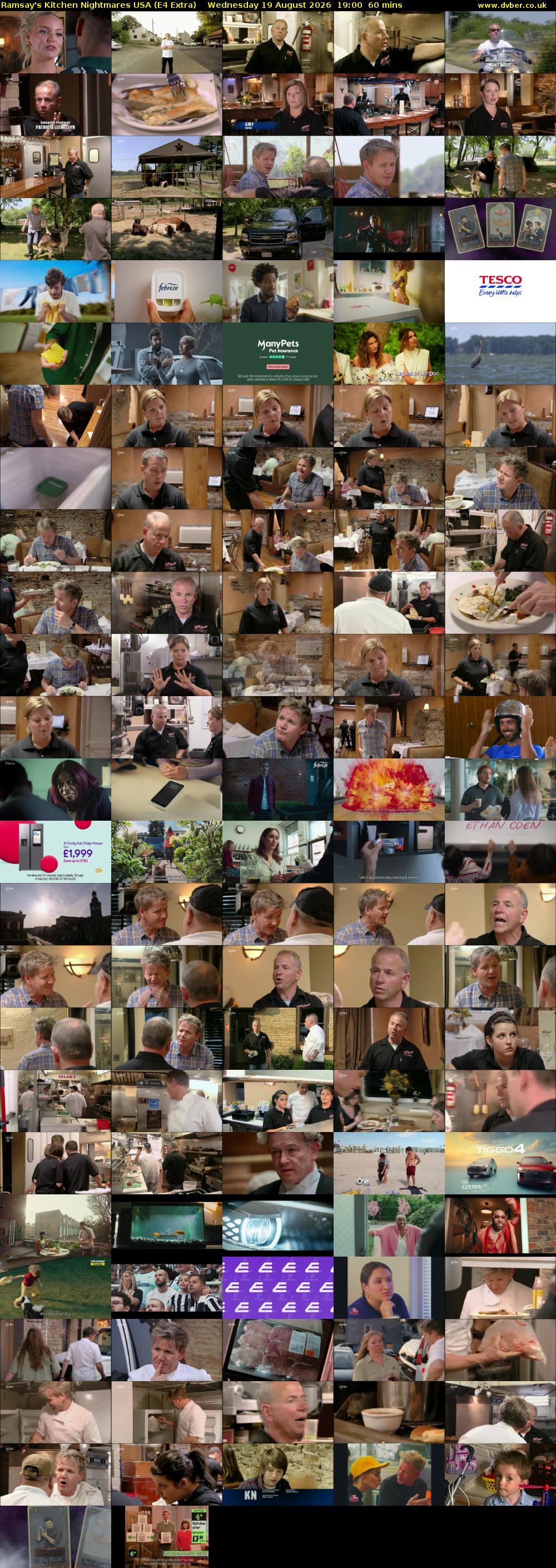 Ramsay's Kitchen Nightmares USA (E4 Extra) Wednesday 19 August 2026 19:00 - 20:00