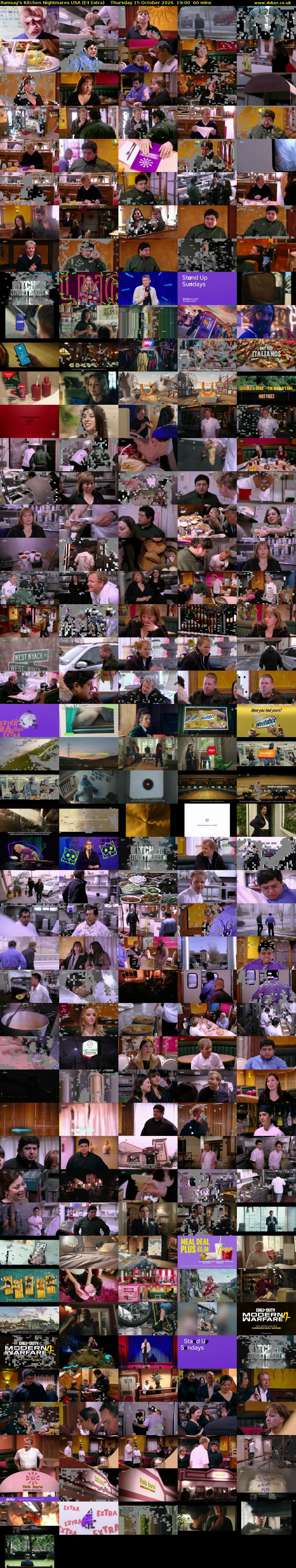 Ramsay's Kitchen Nightmares USA (E4 Extra) Thursday 15 October 2026 19:00 - 20:00