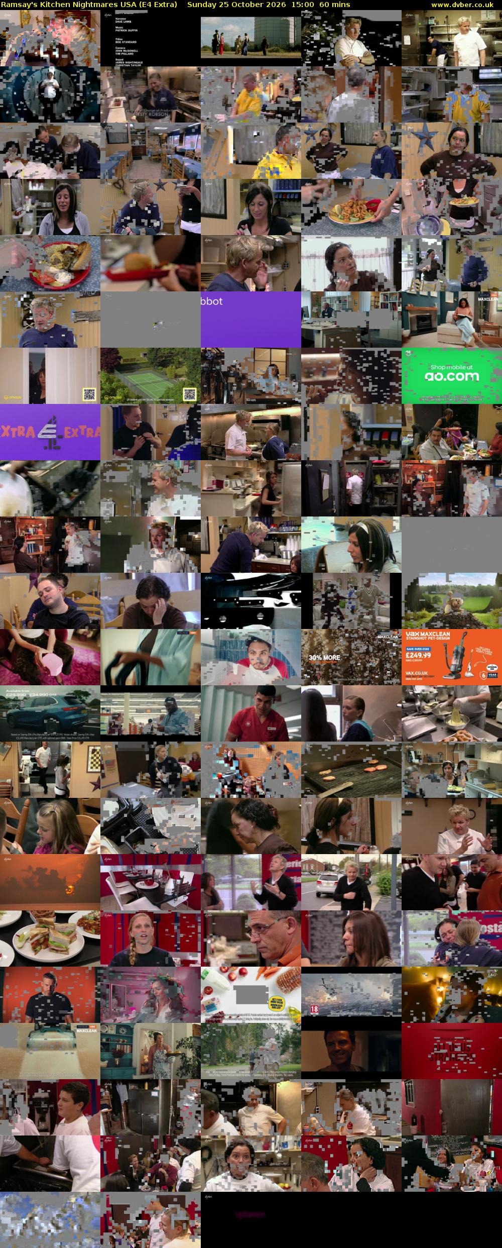 Ramsay's Kitchen Nightmares USA (E4 Extra) Sunday 25 October 2026 15:00 - 16:00