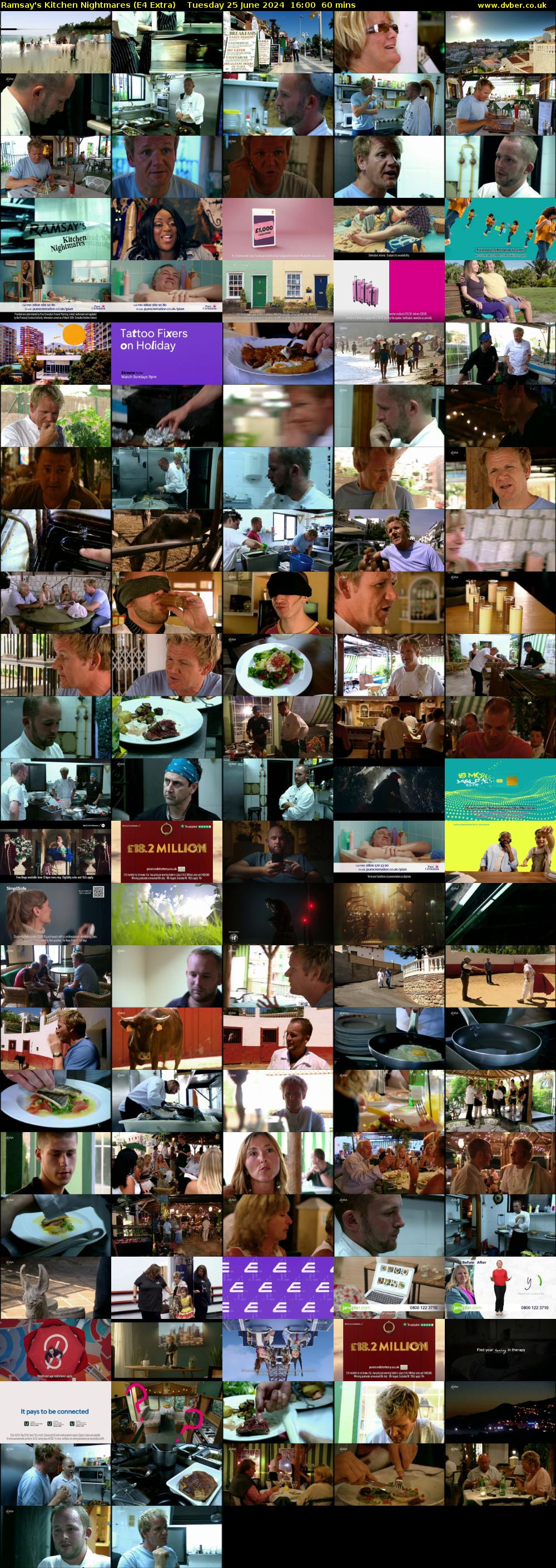 Ramsay's Kitchen Nightmares (E4 Extra) Tuesday 25 June 2024 16:00 - 17:00