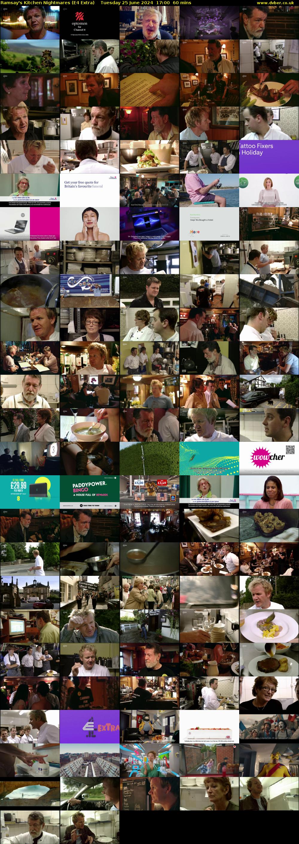 Ramsay's Kitchen Nightmares (E4 Extra) Tuesday 25 June 2024 17:00 - 18:00