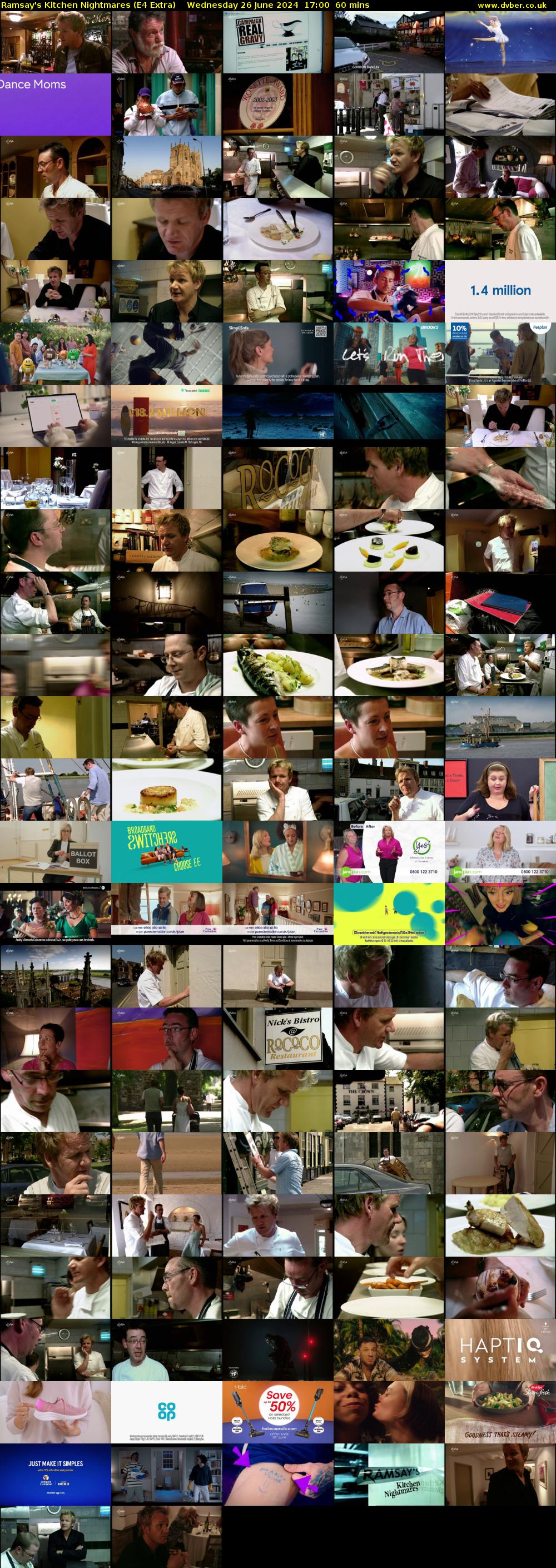 Ramsay's Kitchen Nightmares (E4 Extra) Wednesday 26 June 2024 17:00 - 18:00