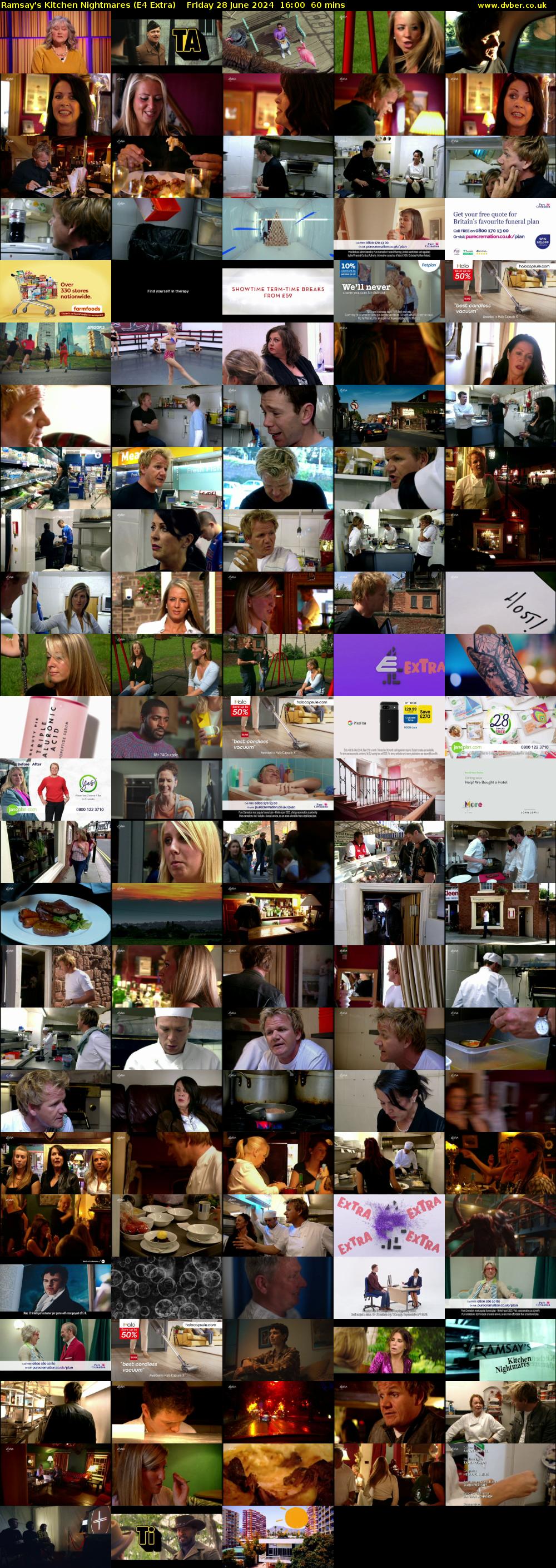Ramsay's Kitchen Nightmares (E4 Extra) Friday 28 June 2024 16:00 - 17:00