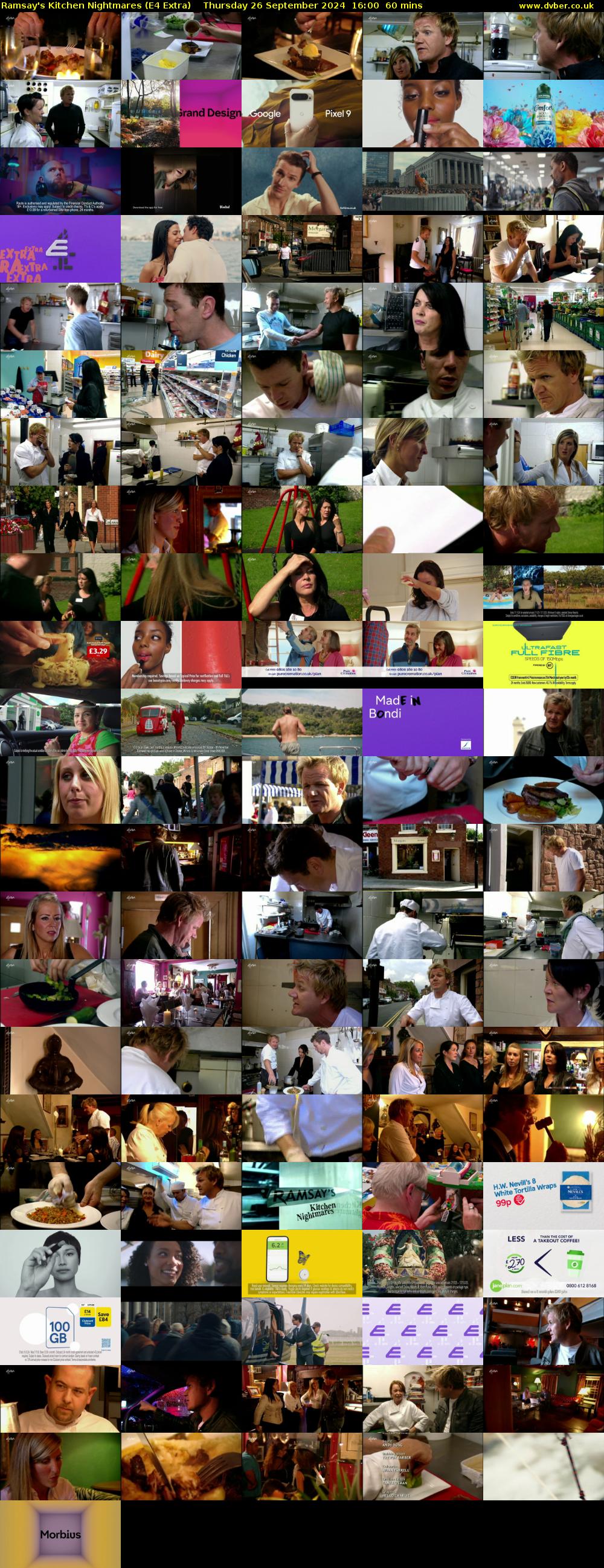Ramsay's Kitchen Nightmares (E4 Extra) Thursday 26 September 2024 16:00 - 17:00
