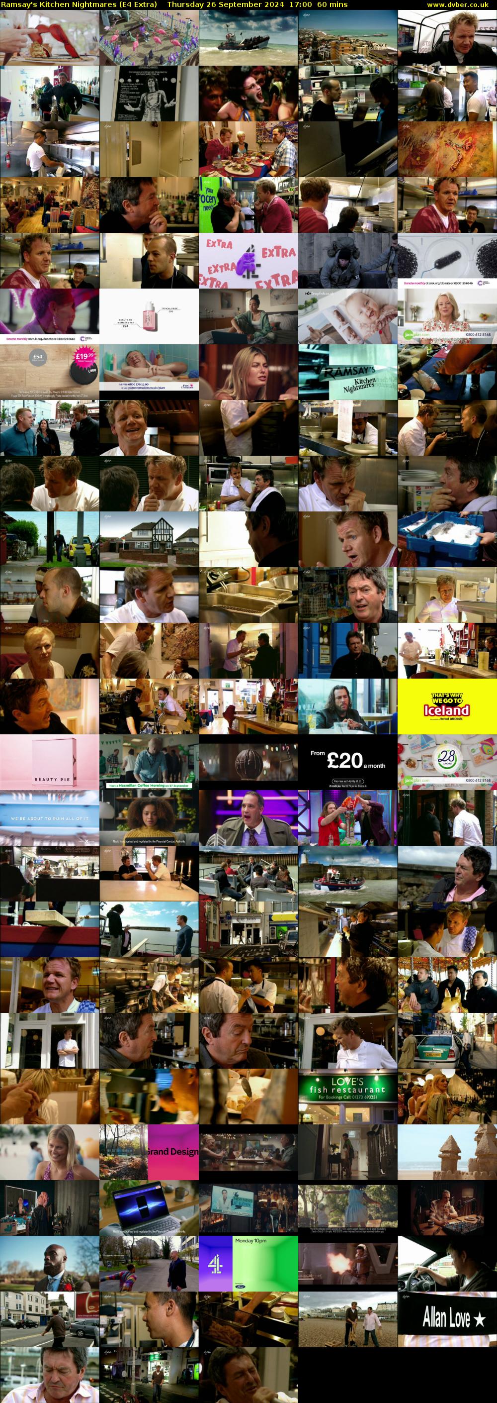 Ramsay's Kitchen Nightmares (E4 Extra) Thursday 26 September 2024 17:00 - 18:00