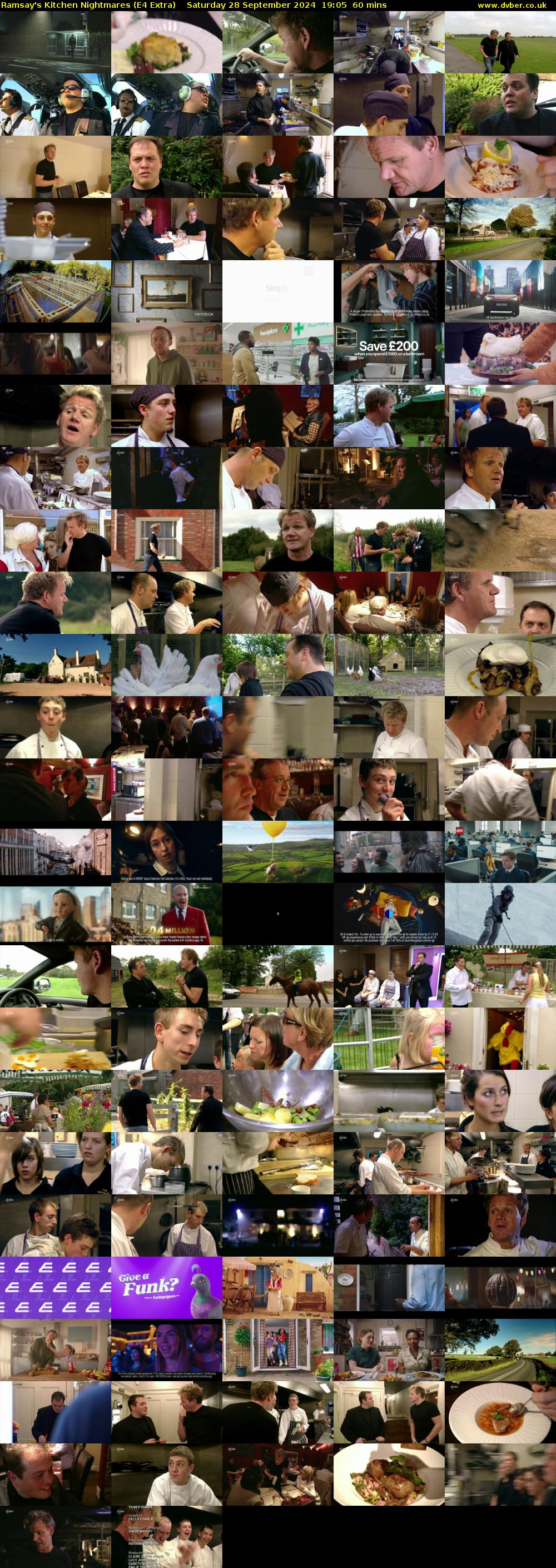 Ramsay's Kitchen Nightmares (E4 Extra) Saturday 28 September 2024 19:05 - 20:05