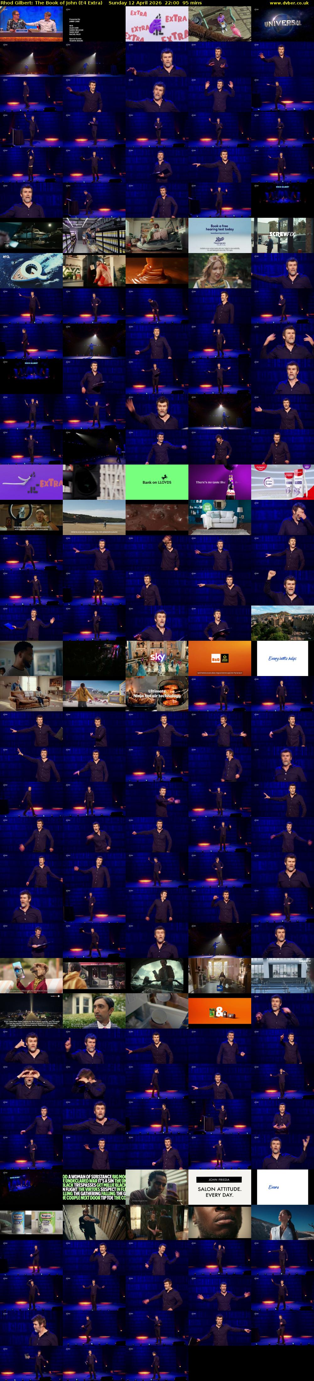 Rhod Gilbert: The Book of John (E4 Extra) Sunday 12 April 2026 22:00 - 23:35