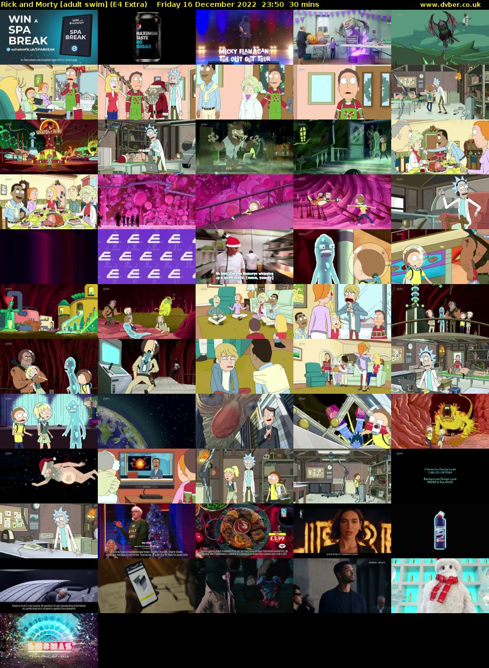 Rick and Morty [adult swim] (E4 Extra) Friday 16 December 2022 23:50 - 00:20