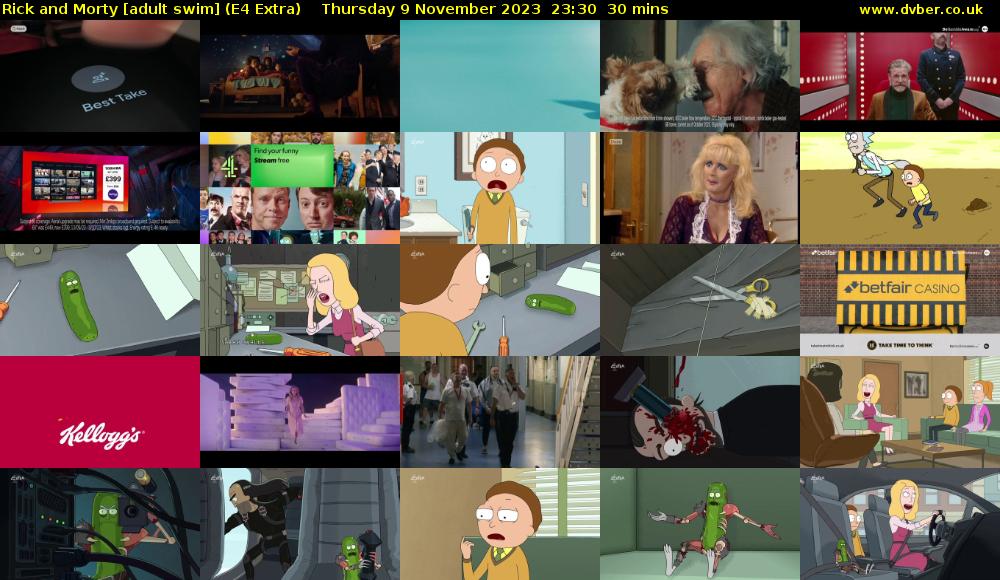 Rick and Morty [adult swim] (E4 Extra) Thursday 9 November 2023 23:30 - 00:00