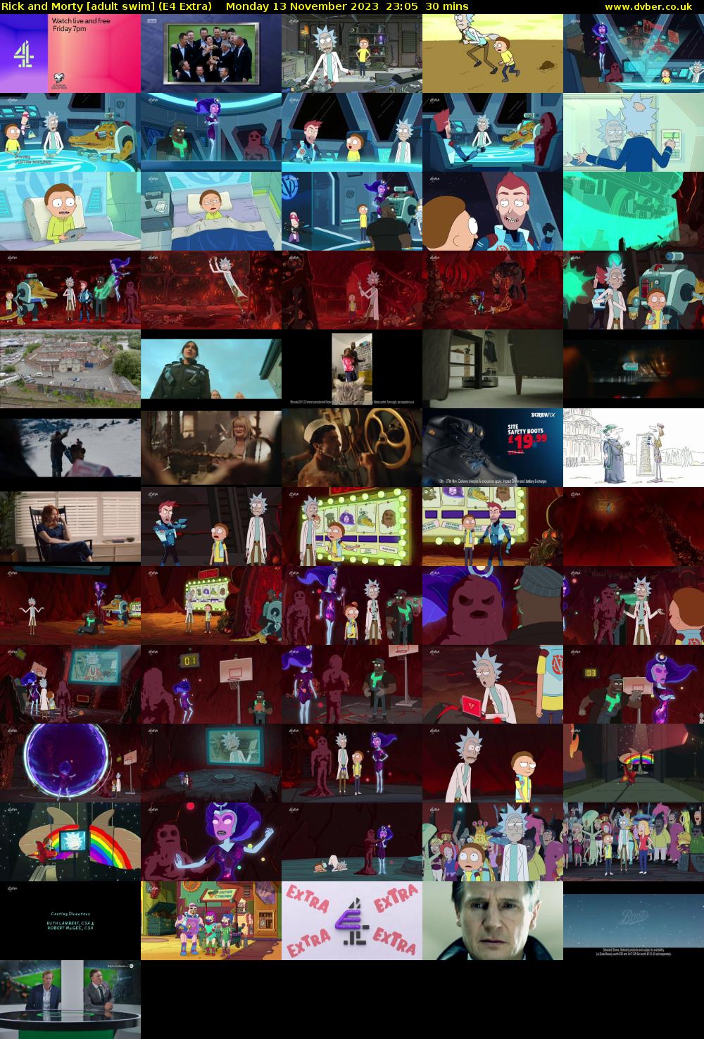 Rick and Morty [adult swim] (E4 Extra) Monday 13 November 2023 23:05 - 23:35