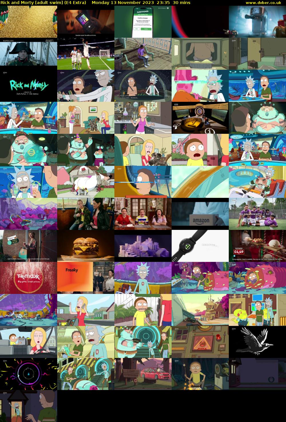 Rick and Morty [adult swim] (E4 Extra) Monday 13 November 2023 23:35 - 00:05