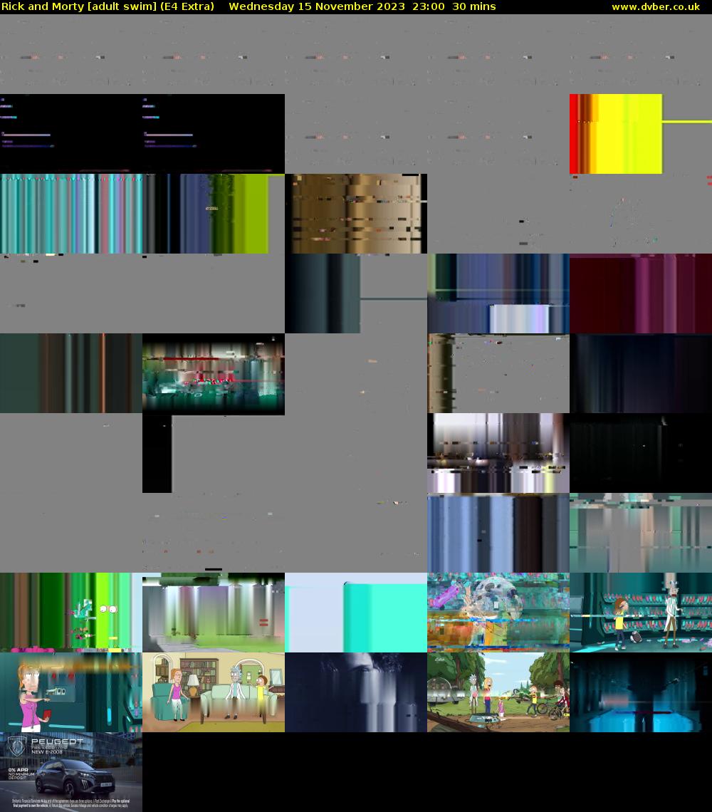 Rick and Morty [adult swim] (E4 Extra) Wednesday 15 November 2023 23:00 - 23:30
