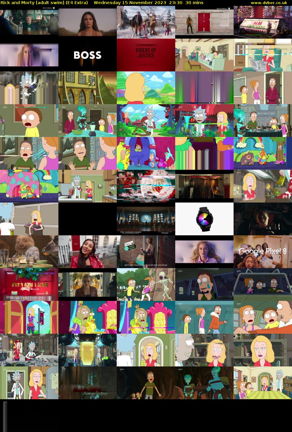 Rick and Morty [adult swim] (E4 Extra) Wednesday 15 November 2023 23:30 - 00:00