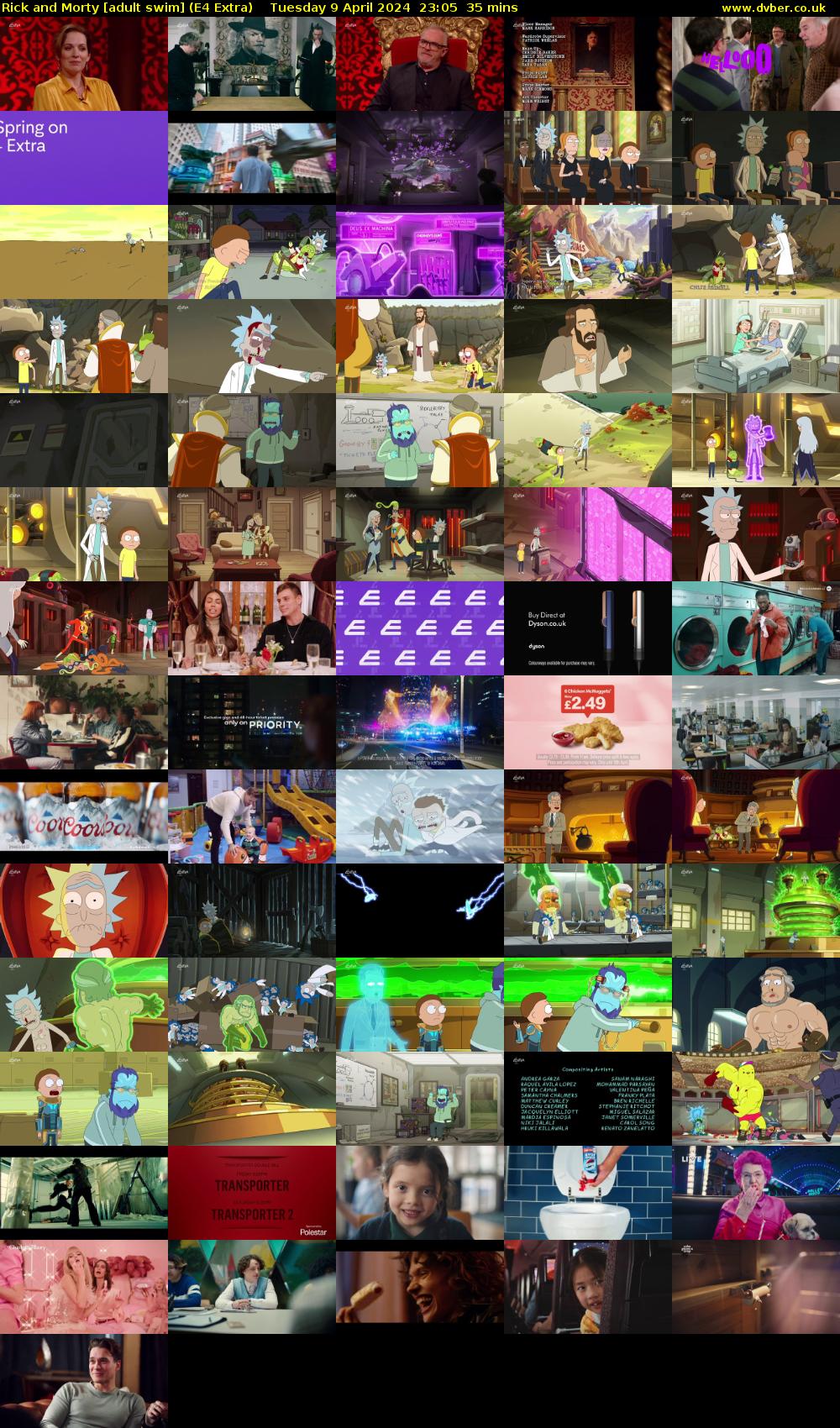 Rick and Morty [adult swim] (E4 Extra) Tuesday 9 April 2024 23:05 - 23:40
