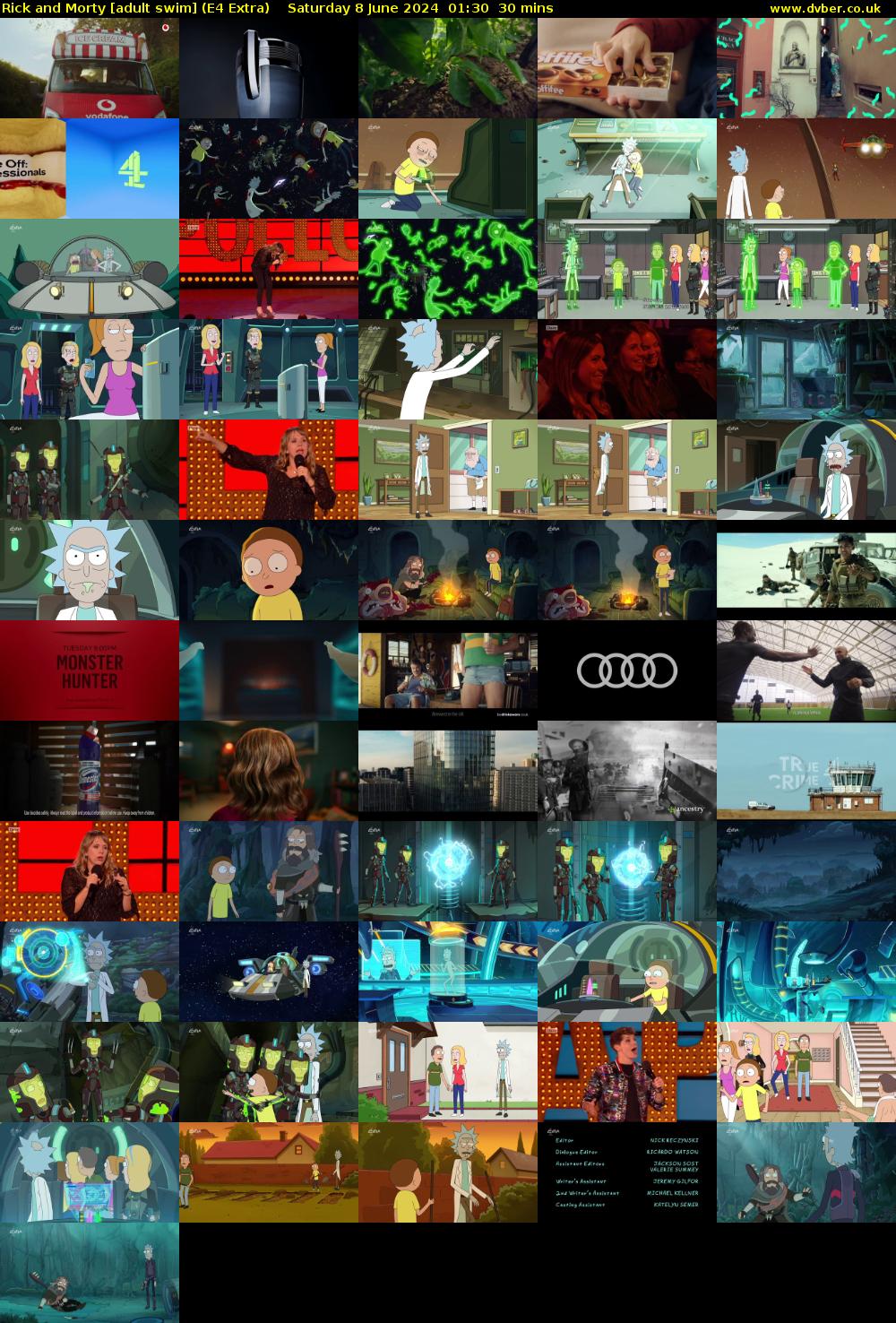 Rick and Morty [adult swim] (E4 Extra) Saturday 8 June 2024 01:30 - 02:00
