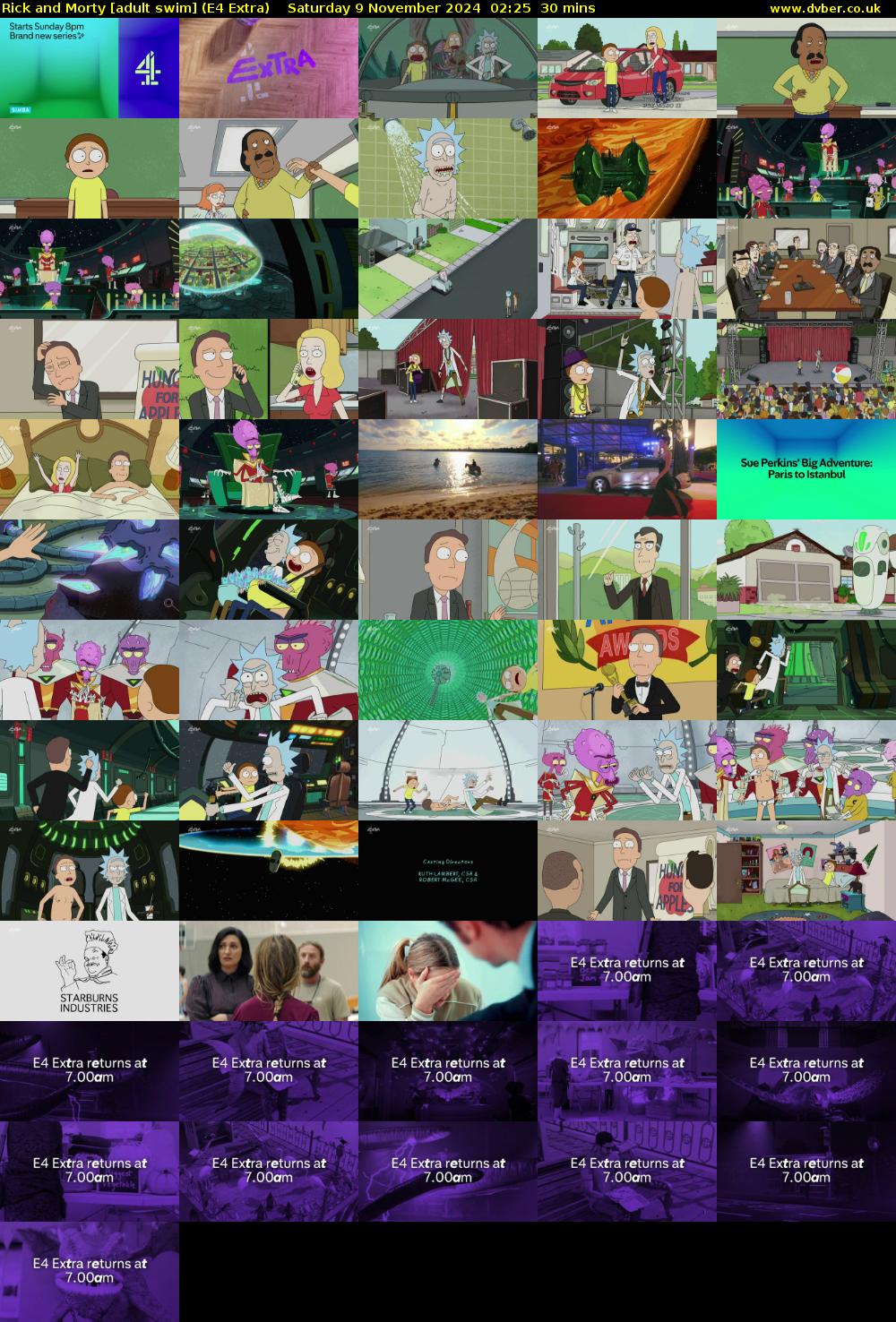 Rick and Morty [adult swim] (E4 Extra) Saturday 9 November 2024 02:25 - 02:55