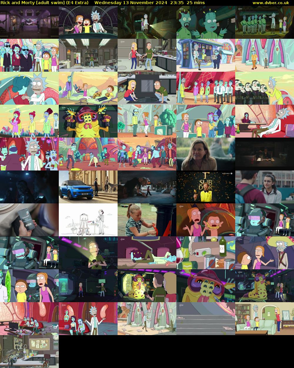 Rick and Morty [adult swim] (E4 Extra) Wednesday 13 November 2024 23:35 - 00:00