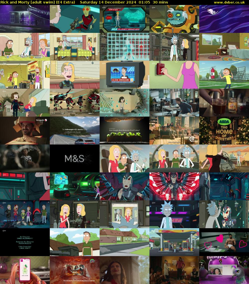 Rick and Morty [adult swim] (E4 Extra) Saturday 14 December 2024 01:05 - 01:35
