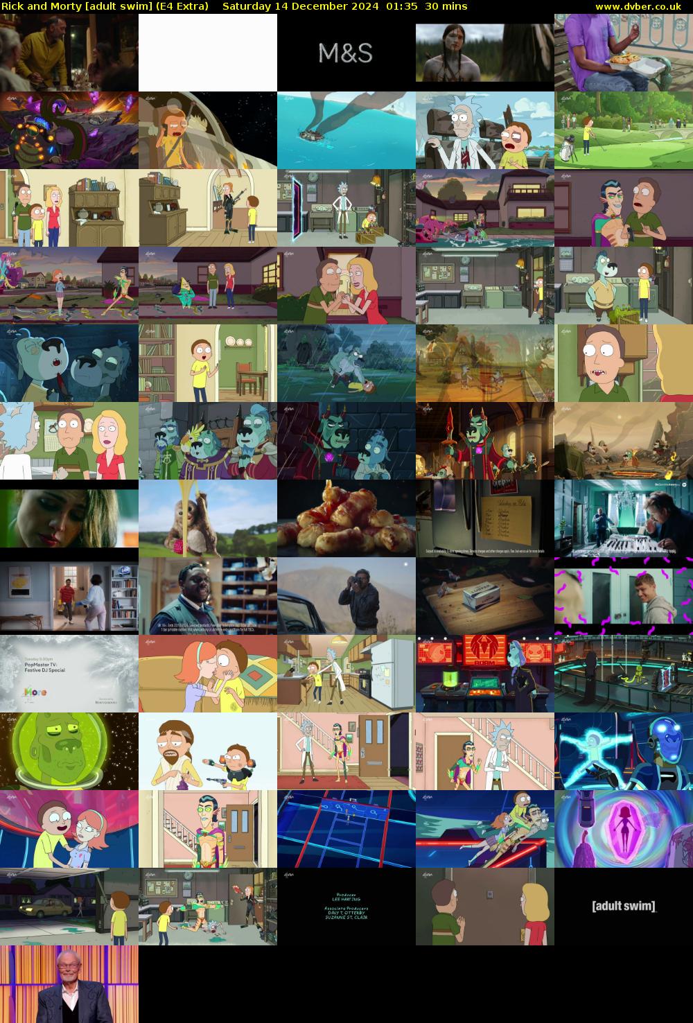Rick and Morty [adult swim] (E4 Extra) Saturday 14 December 2024 01:35 - 02:05