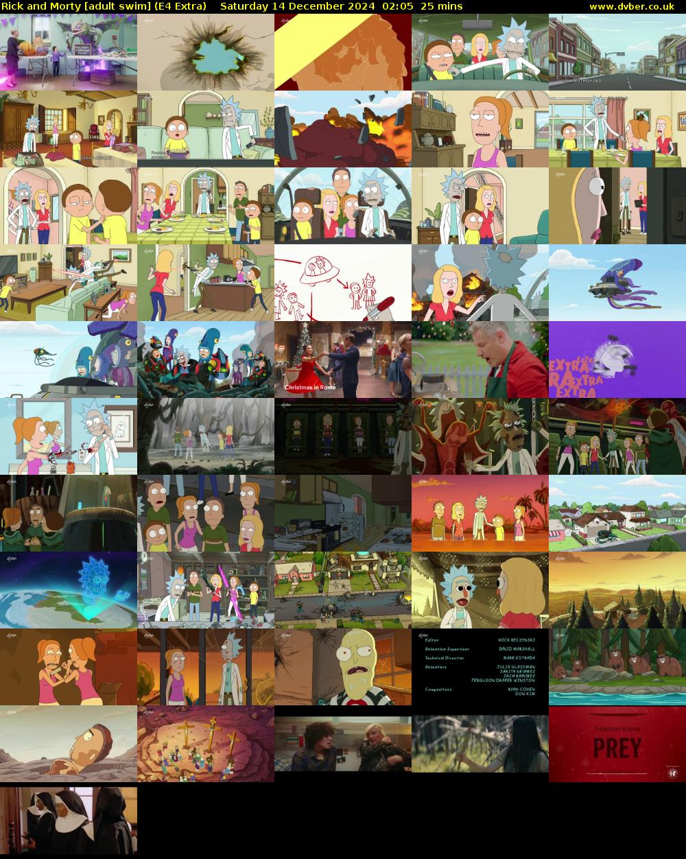 Rick and Morty [adult swim] (E4 Extra) Saturday 14 December 2024 02:05 - 02:30