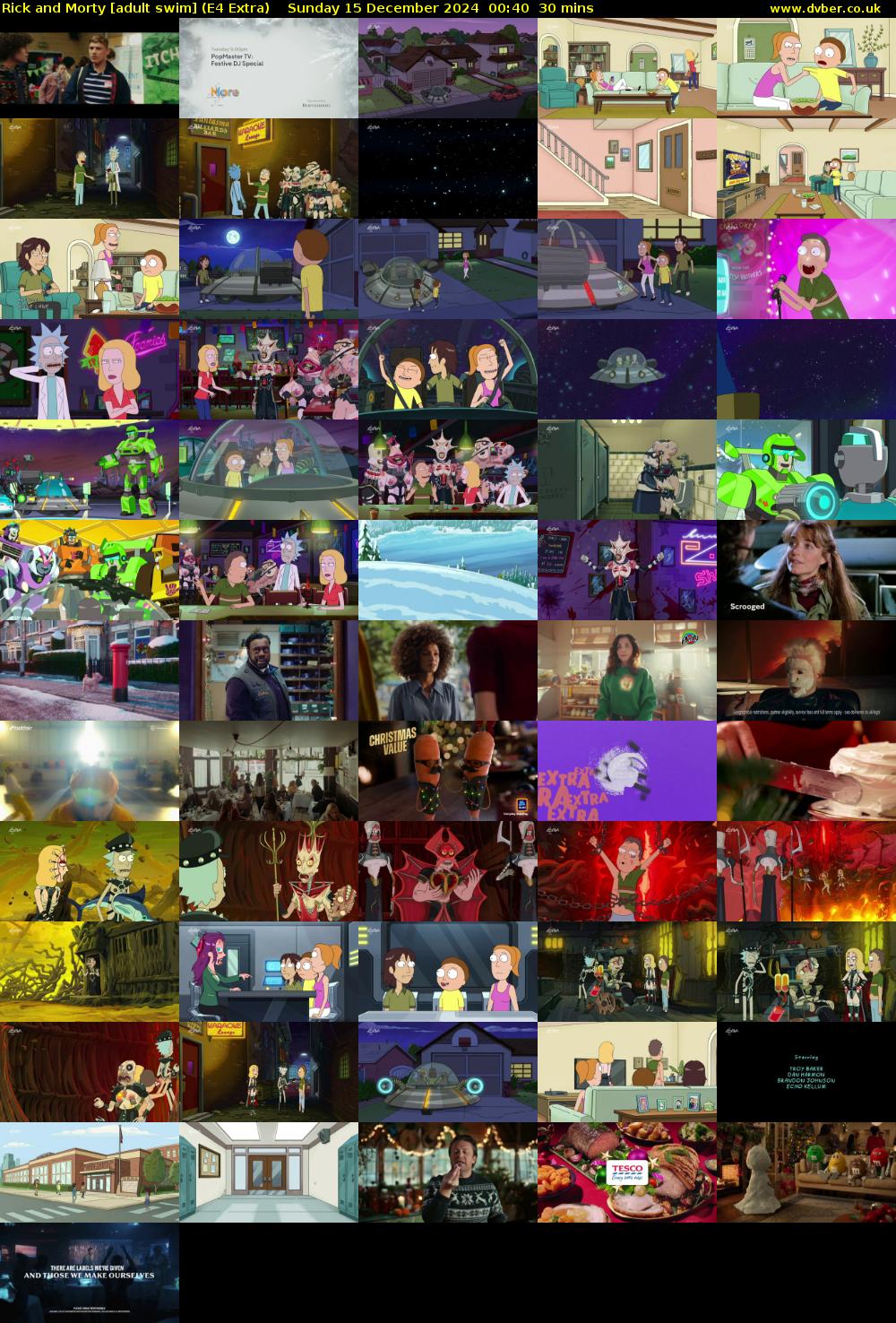 Rick and Morty [adult swim] (E4 Extra) Sunday 15 December 2024 00:40 - 01:10