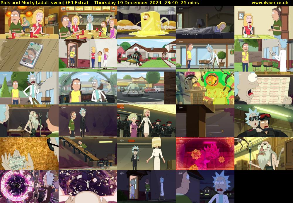 Rick and Morty [adult swim] (E4 Extra) Thursday 19 December 2024 23:40 - 00:05