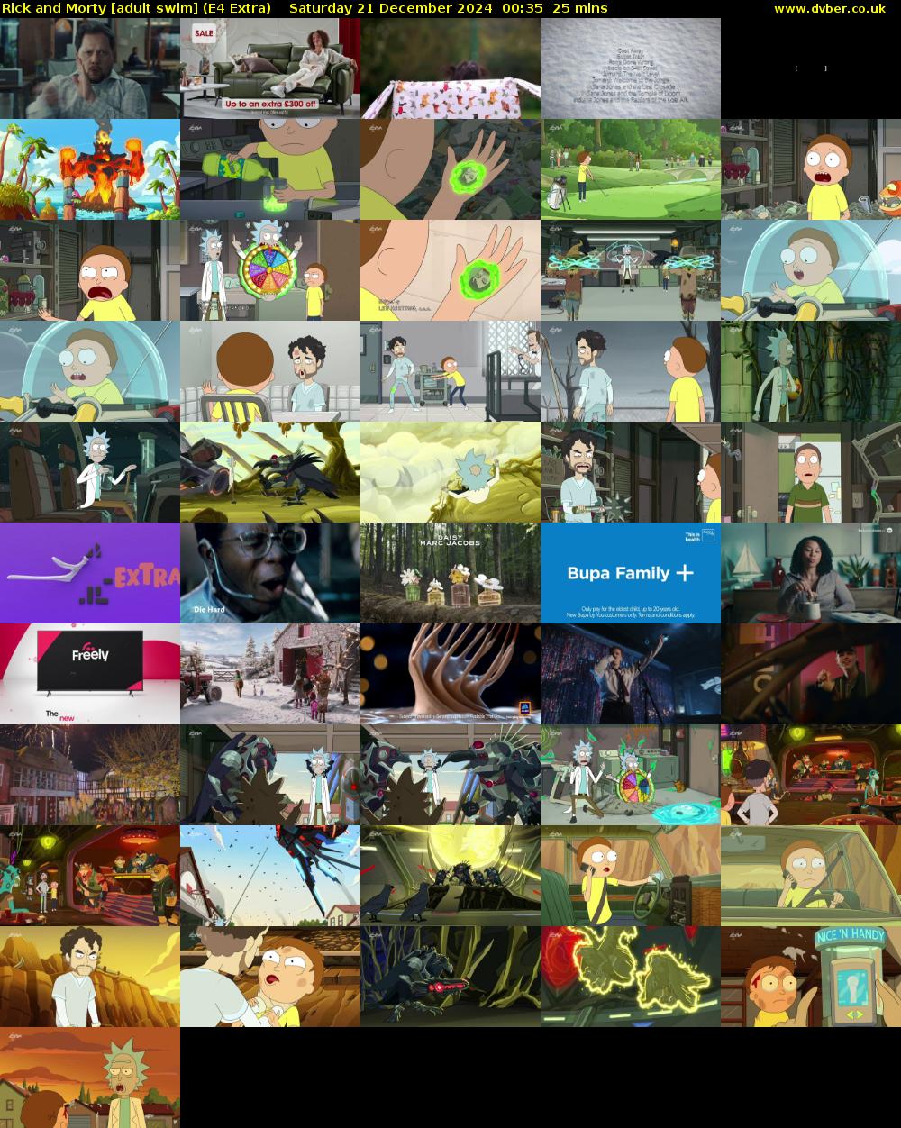 Rick and Morty [adult swim] (E4 Extra) Saturday 21 December 2024 00:35 - 01:00