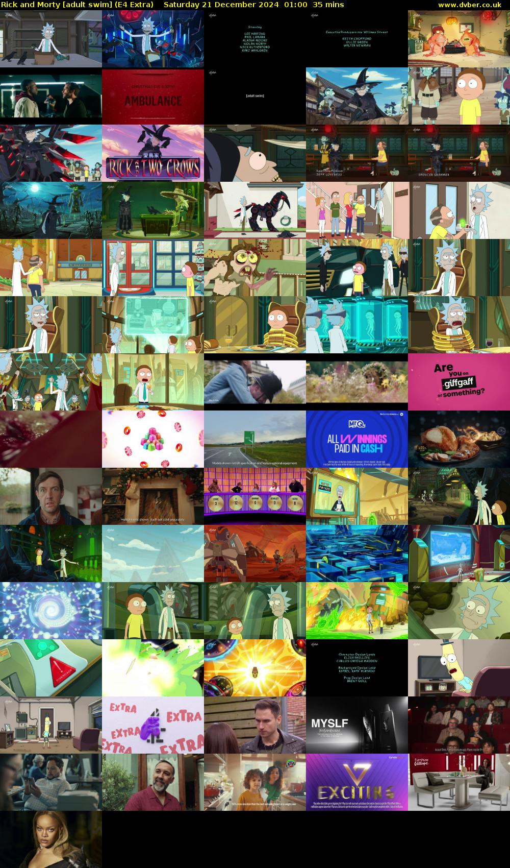 Rick and Morty [adult swim] (E4 Extra) Saturday 21 December 2024 01:00 - 01:35