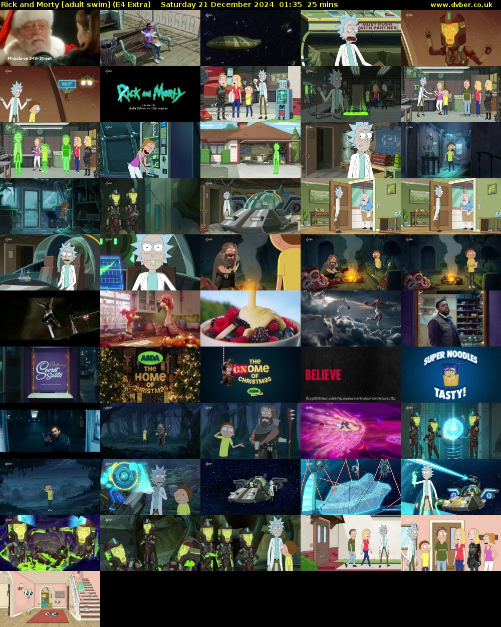 Rick and Morty [adult swim] (E4 Extra) Saturday 21 December 2024 01:35 - 02:00
