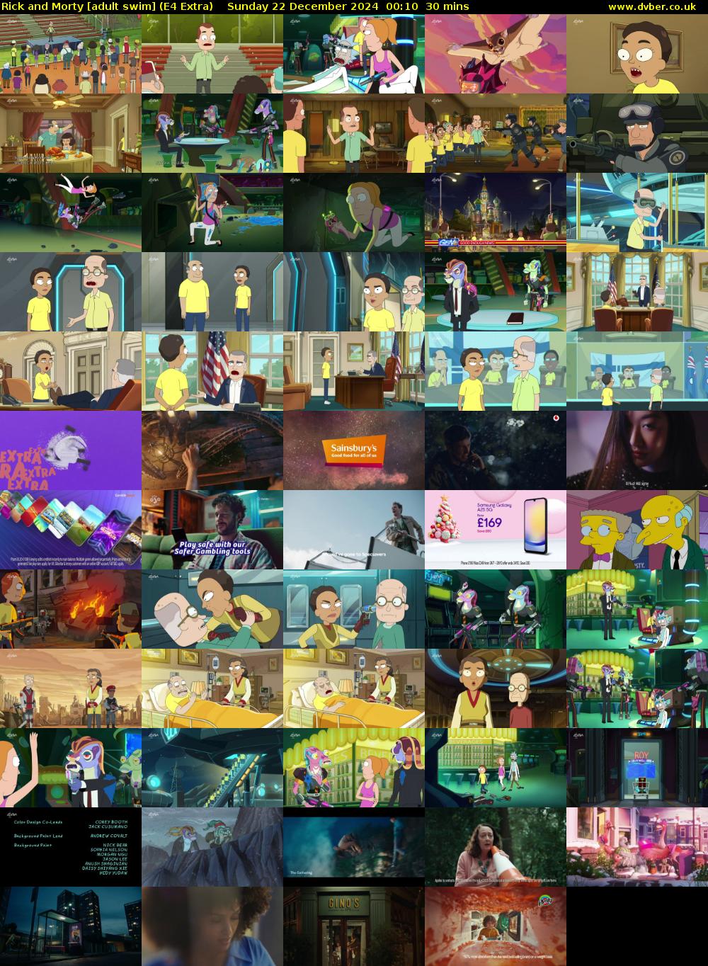 Rick and Morty [adult swim] (E4 Extra) Sunday 22 December 2024 00:10 - 00:40