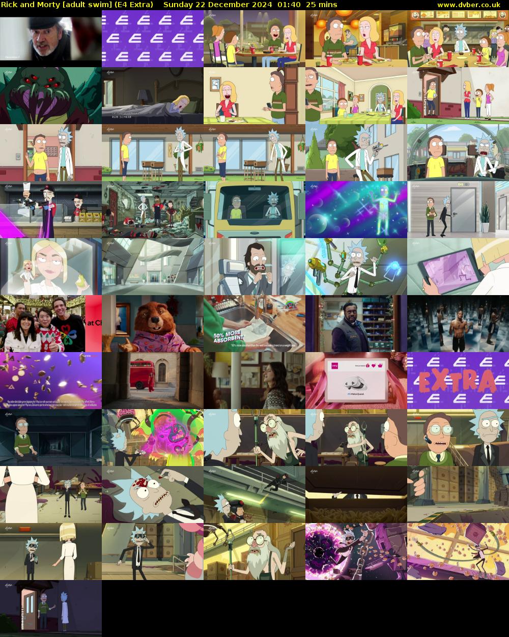 Rick and Morty [adult swim] (E4 Extra) Sunday 22 December 2024 01:40 - 02:05