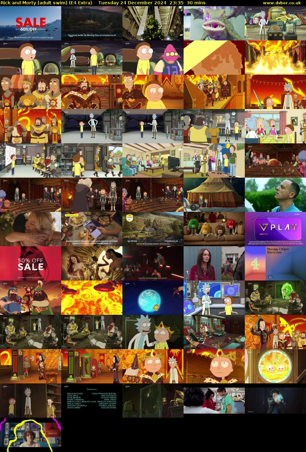Rick and Morty [adult swim] (E4 Extra) Tuesday 24 December 2024 23:35 - 00:05