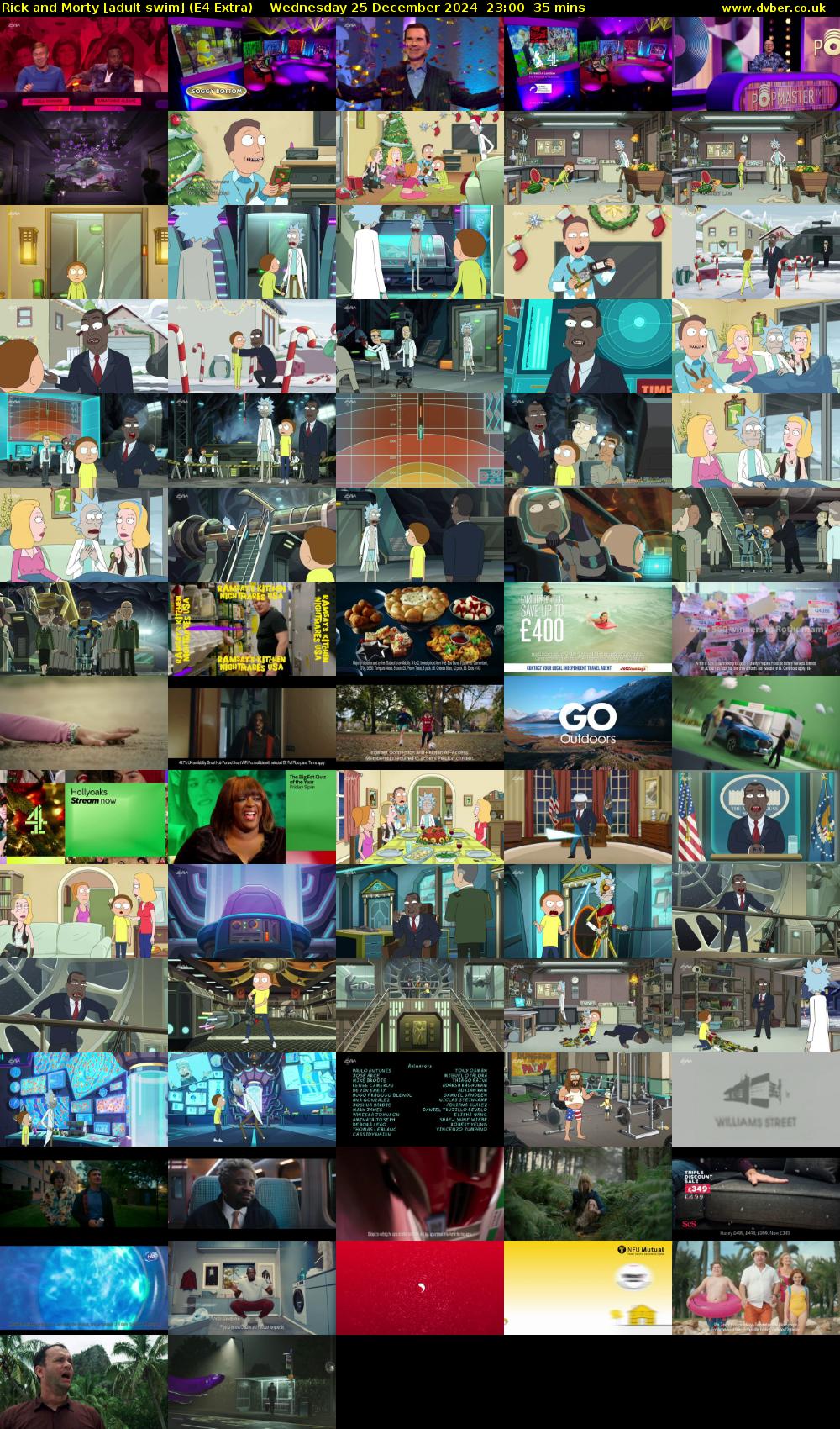 Rick and Morty [adult swim] (E4 Extra) Wednesday 25 December 2024 23:00 - 23:35