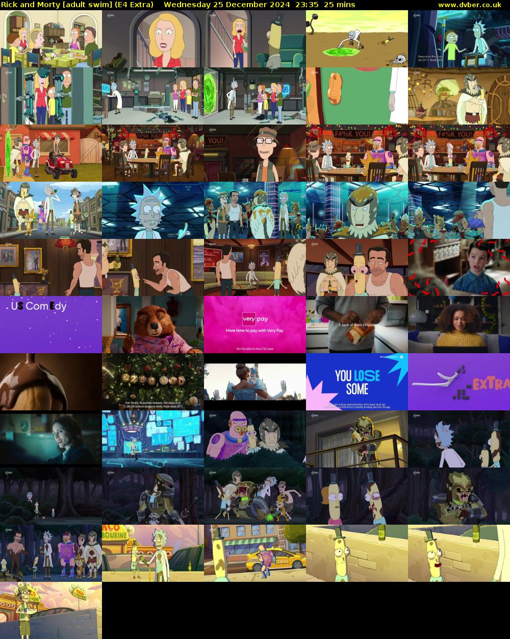 Rick and Morty [adult swim] (E4 Extra) Wednesday 25 December 2024 23:35 - 00:00