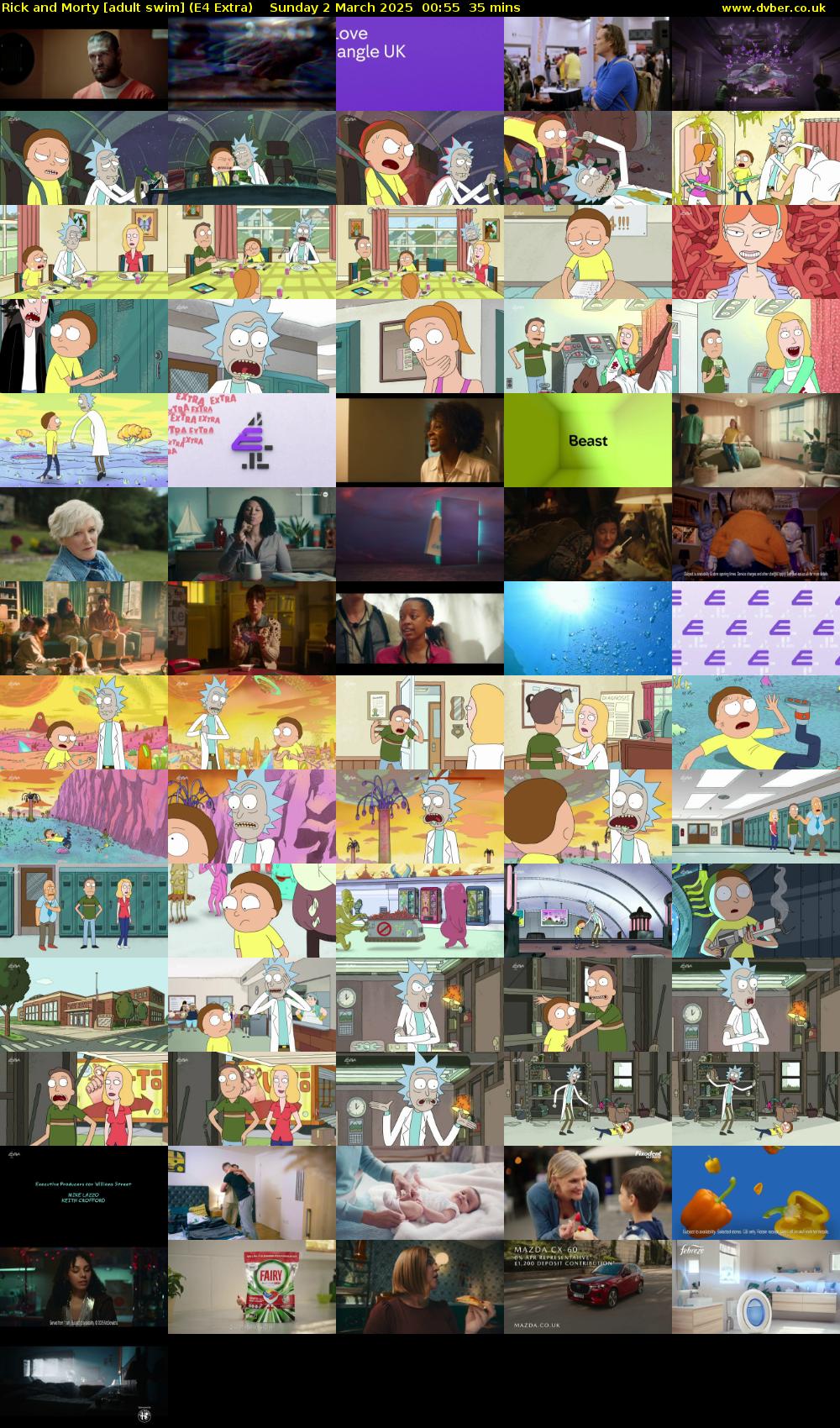 Rick and Morty [adult swim] (E4 Extra) Sunday 2 March 2025 00:55 - 01:30