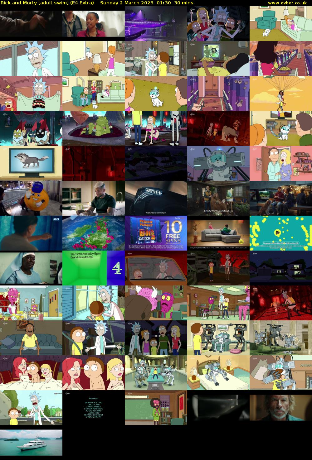 Rick and Morty [adult swim] (E4 Extra) Sunday 2 March 2025 01:30 - 02:00